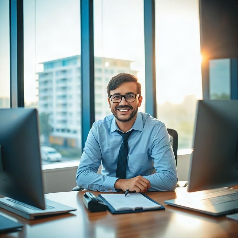Consultora da Goldenmeadowk no escritório em Brasília