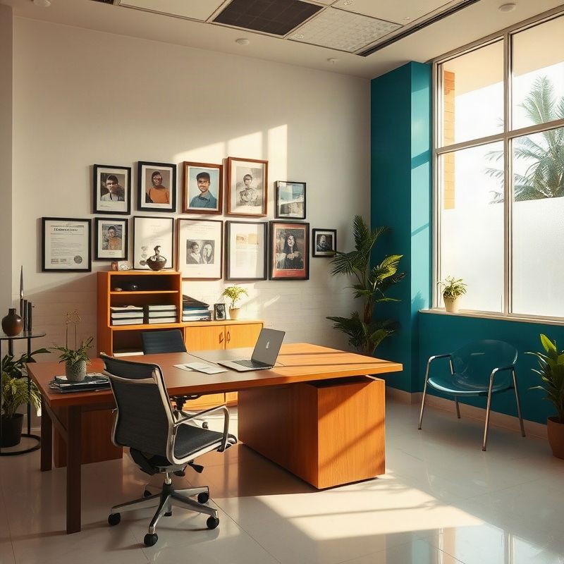 Interior do escritório da Goldenmeadowk em Brasília